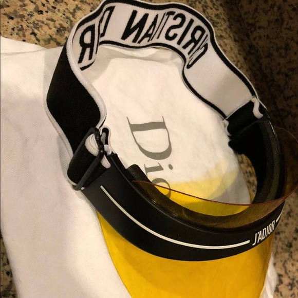 NIB Authentic Christian Dior Club 1 Yellow Visor - Picture 3 of 6